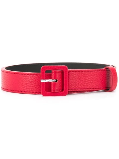 Shop P.a.r.o.s.h Classic Belt In Red