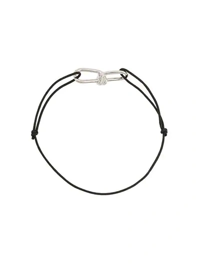 Shop Annelise Michelson Small Wire Cord Bracelet In Black