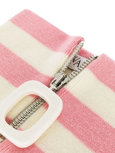 Shop Jw Anderson Zipped Neckband In Pink