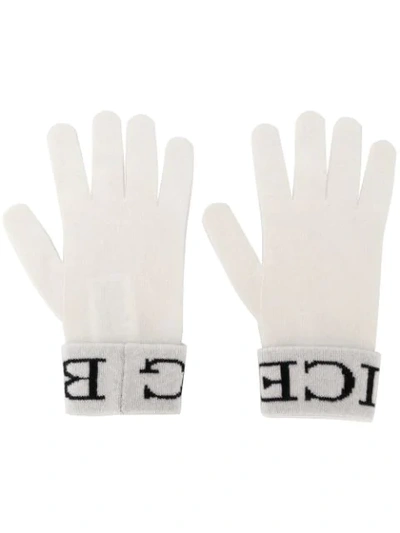 Shop Iceberg Handschuhe Mit Logo In White