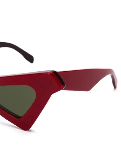 Shop Marni Eyewear Dreieckige Sonnenbrille In Red