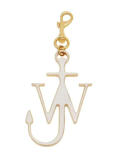 Shop Jw Anderson Anchor Keyring In White