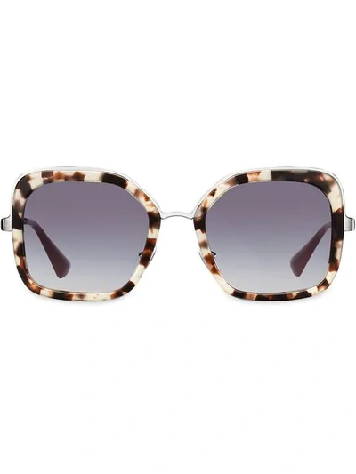 Shop Prada Cinéma Sunglasses In Brown