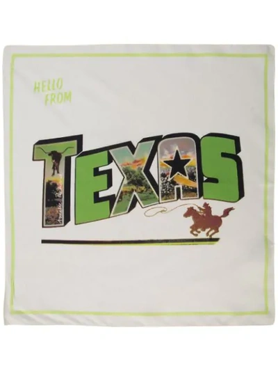 Shop Amélie Pichard Texas Postcard Scarf In Green
