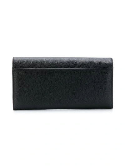 Dolce & Gabbana Logo Continental Wallet In Black