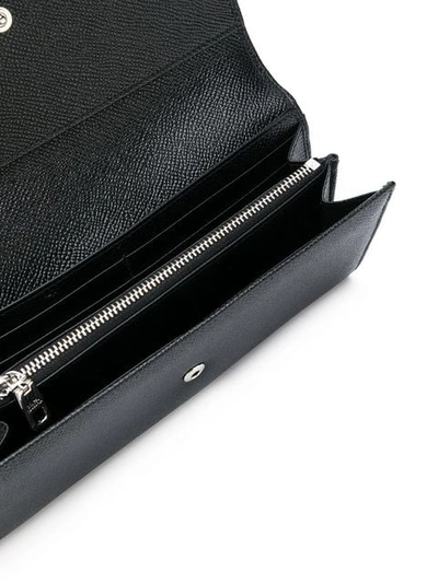 Dolce & Gabbana Logo Continental Wallet In Black