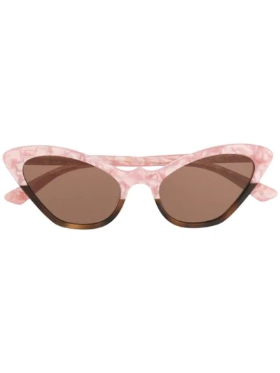 Shop Mcq By Alexander Mcqueen Cat-eye Frame Sunglasses In Pink