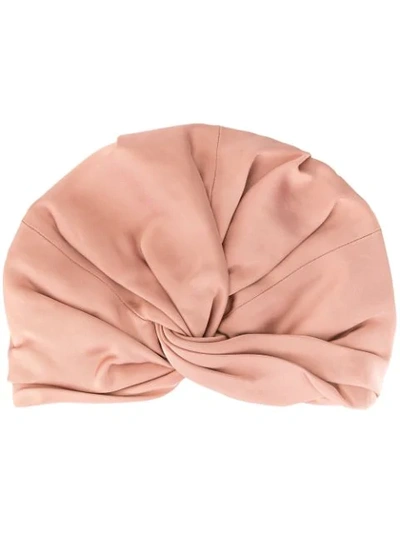 Shop Layeur Knot Detail Turban - Pink