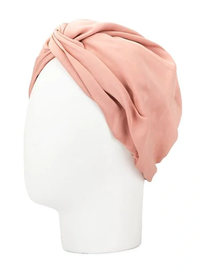Shop Layeur Knot Detail Turban - Pink