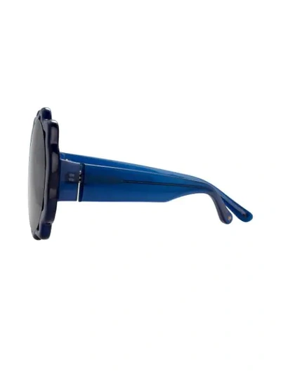 Shop Linda Farrow Markus Lupfer 1 C4 Special Sunglasses In Blue