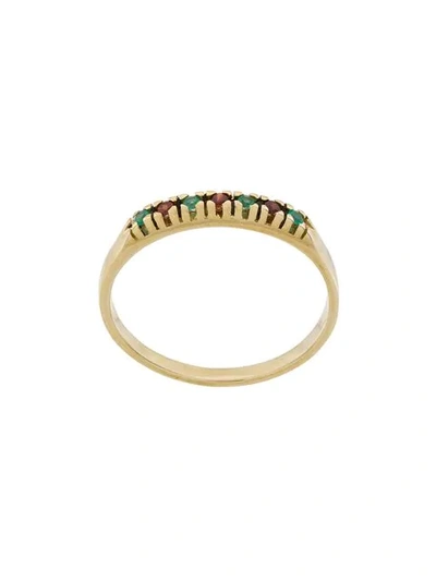 Shop Angostura Stone Embellished Ring In Gold