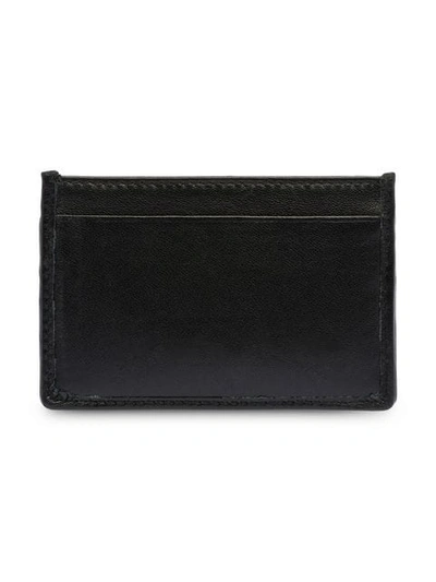 Shop Miu Miu Matelassé Nappa Cardholder In Black