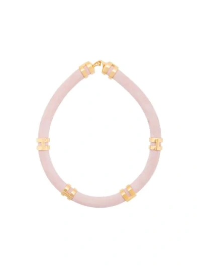 Shop Lizzie Fortunato Double Take Necklace In Pink