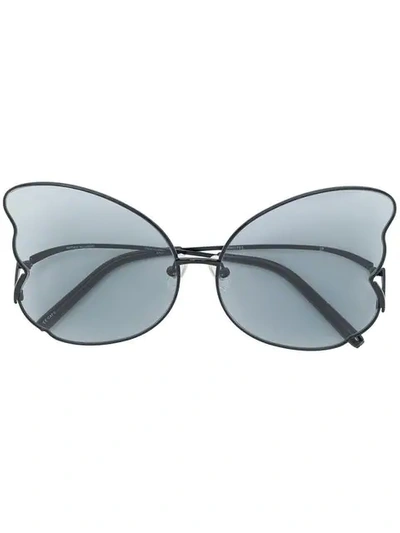 Shop Matthew Williamson Oversized Butterfly Sunglasses - Black