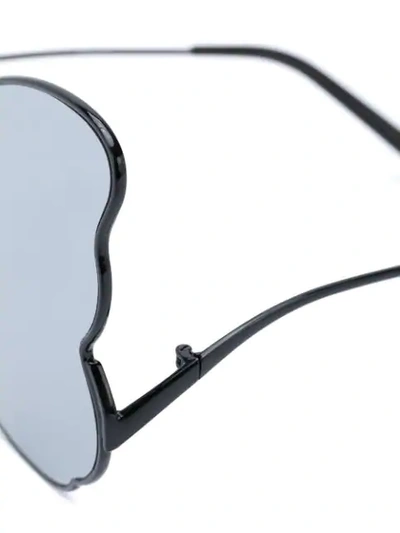 Shop Matthew Williamson Oversized Butterfly Sunglasses - Black