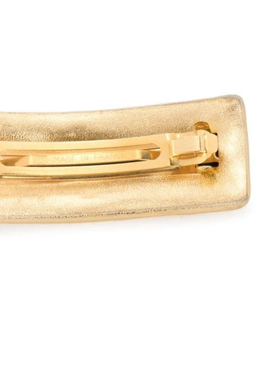 Pre-owned Chanel Vintage Turn-lock Hair Clip - 金色 In Gold