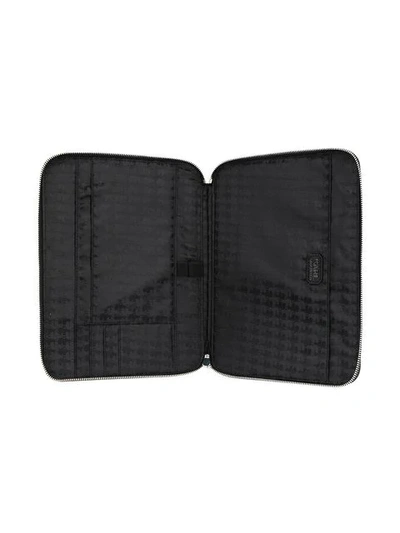 Shop Karl Lagerfeld Ikonik Ipad Organizer In Black