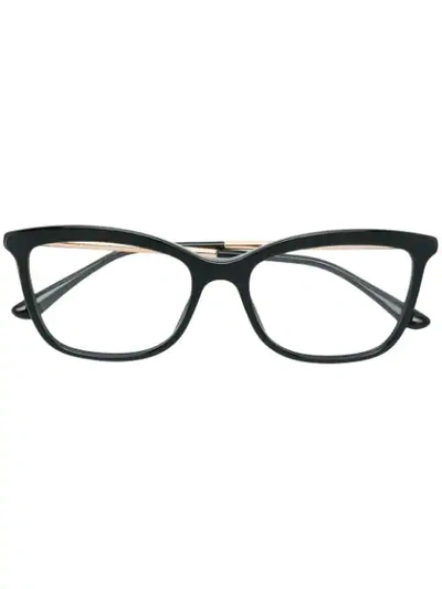 Shop Dolce & Gabbana Cat Eye Glasses In Black