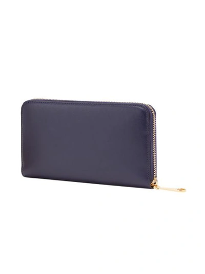 Shop Fendi F Is  Zip-around Wallet In Blue