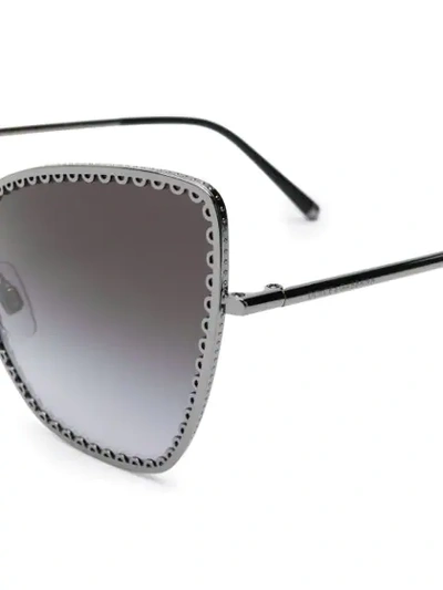 Shop Dolce & Gabbana Cuore Sacro Sunglasses In Metallic