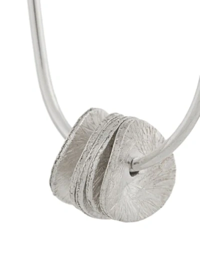 Shop Petite Grand Wildflower Hoop Earrings In Metallic