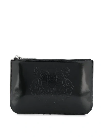 Shop Kenzo Zipped Coin Pouch In Black