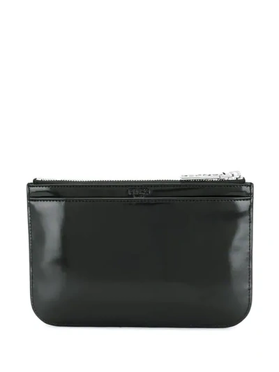 Shop Kenzo Zipped Coin Pouch In Black