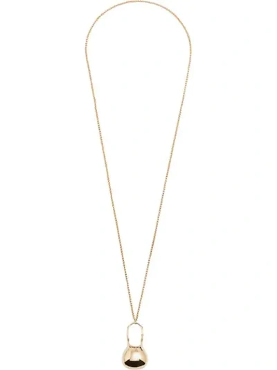 Shop Jw Anderson Jug Pendant Necklace In Gold