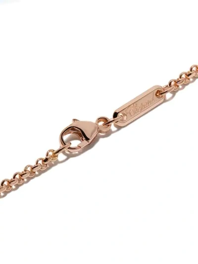 Shop Chopard 18kt Rose Gold Good Luck Charms Diamond Bracelet