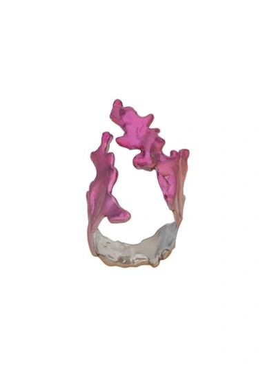 ANNELISE MICHELSON SEA LEAF RING - 金色