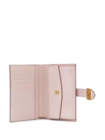 Shop Givenchy Quilted Wallet In Pink