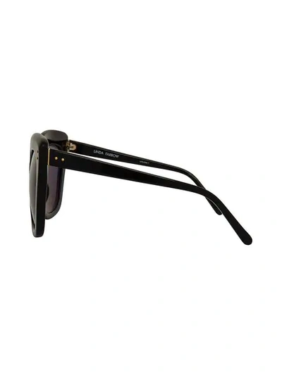 Shop Linda Farrow Overzied Sunglasses In Black
