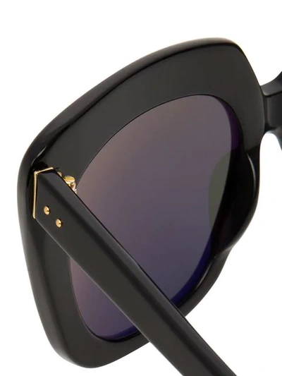 Shop Linda Farrow Overzied Sunglasses In Black