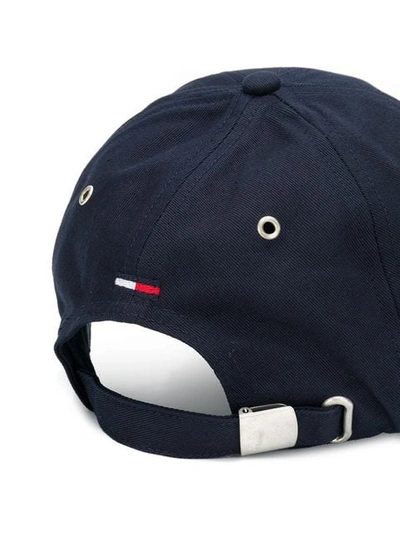 Shop Tommy Hilfiger Contrast Logo Baseball Cap - Blue