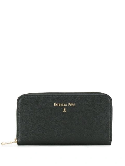 Shop Patrizia Pepe Zip-around Wallet In Black