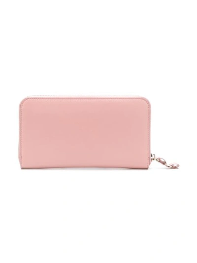 Shop Ferragamo Salvatore  Vara Zip Wallet - Pink