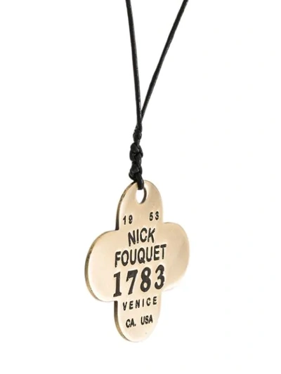 Shop Nick Fouquet Embellished Pendant Necklace In Black
