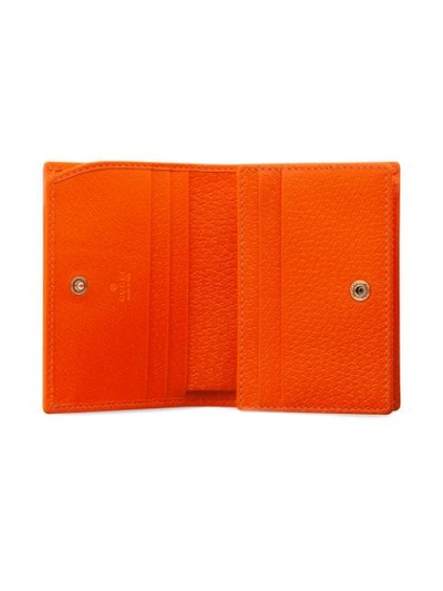 Shop Gucci Kartenetui Mit Blumen-print - Orange