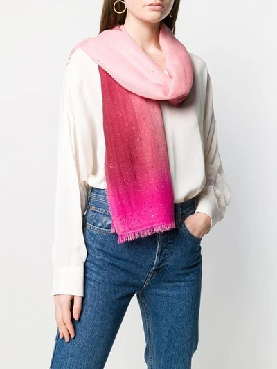 Shop Faliero Sarti Cashmere Blend Scarf In Pink