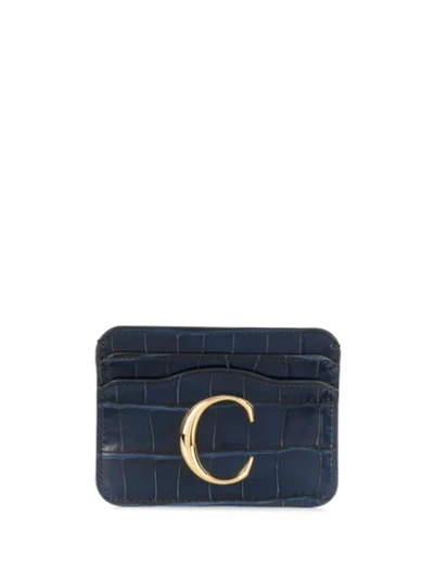 Shop Chloé C Wallet In Blue