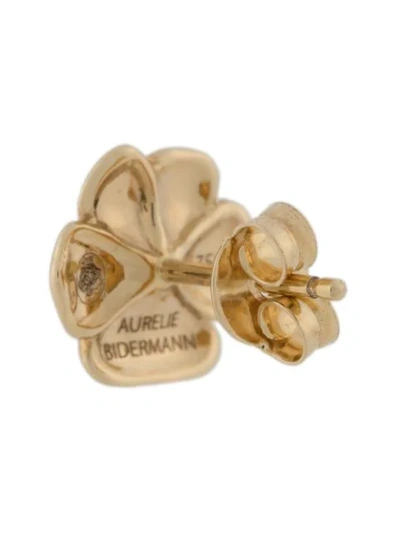 Shop Aurelie Bidermann 18kt Gold Topaz Bouquet Earrings In Metallic