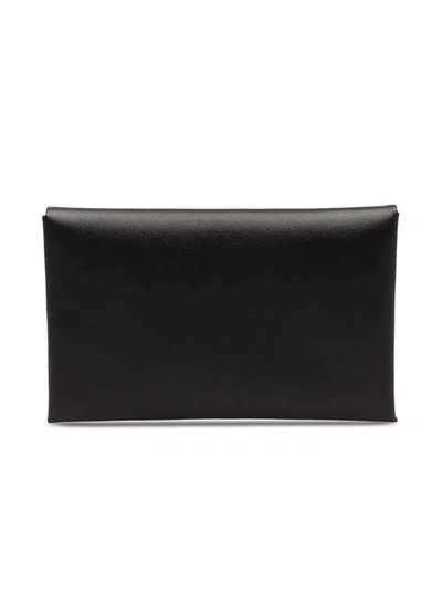 Shop Prada Logo Cardholder Wallet In Black