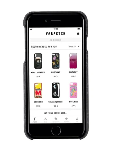 Shop Gucci Iphone 8-hülle Mit Wolf-print - Schwarz In Black