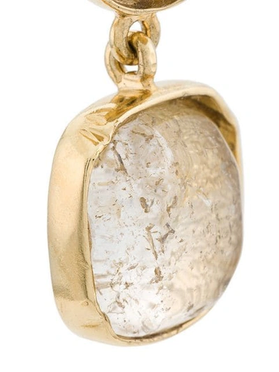 Goossens Cabochons Clip Earrings In Gold