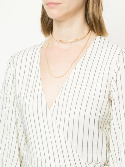 Shop Petite Grand Chain And Choker Necklace In Metallic