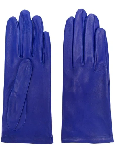 Pre-owned Dior Classic Gloves In Blue
