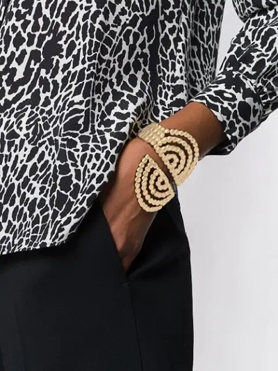 Shop Chloé Valeria Statement Cuff In Gold