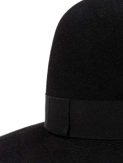 Shop Maison Margiela Wide Brim Hat In Black