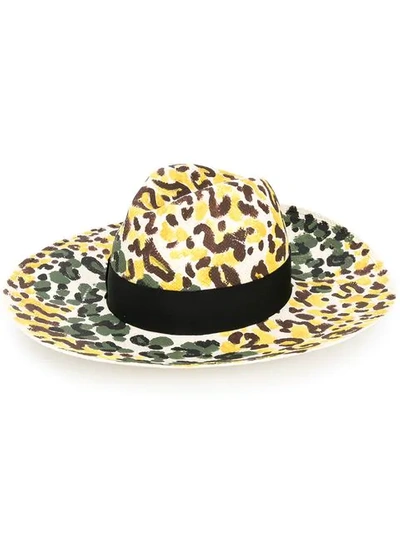 Shop Borsalino Sophie Hat In 0001 Maculato