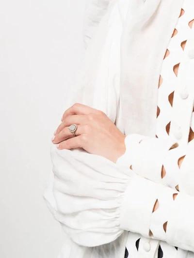 Shop Monan Cocktail Ring In Silver